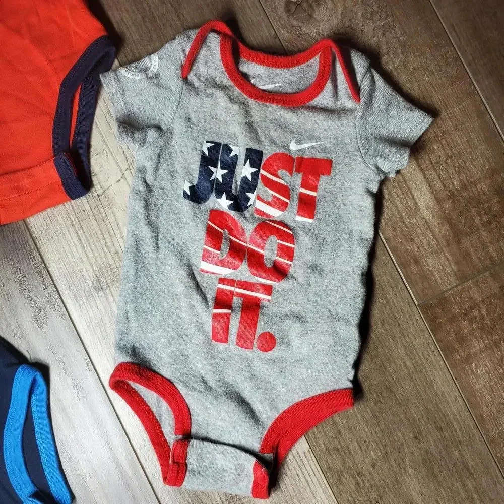 Nike Baby Boy Bodysuit Top Bundle Size 3/6M